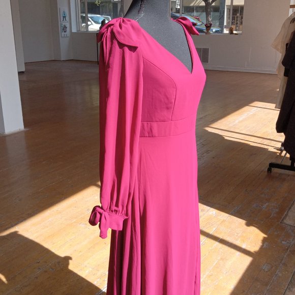 Burgundy wine ethereal maxi dress - Picture 9 of 12